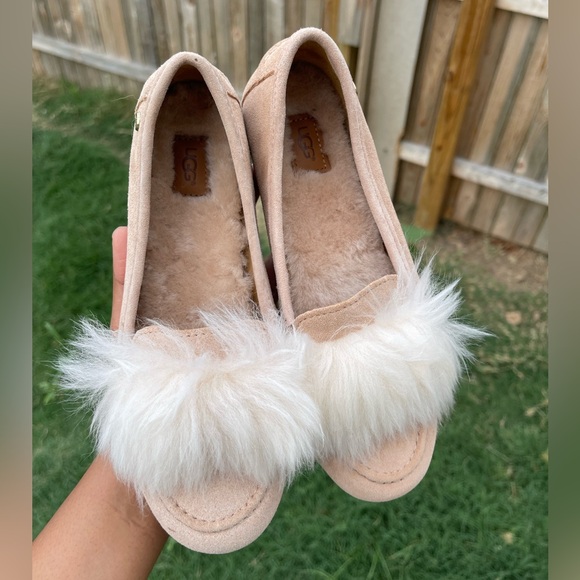 UGG Australia UGG Kaley Wisp Suede Loafers With Faux Fur🌸 - Picture 3 of 6